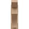 Ekena Millwork 8-in W x 24-in D x 28-in H Westlake Slat Rough Cedar Woodgrain TimberThane Outlooker, Primed Tan OUTUR080X24X28WTL24RCPR - alternate 3